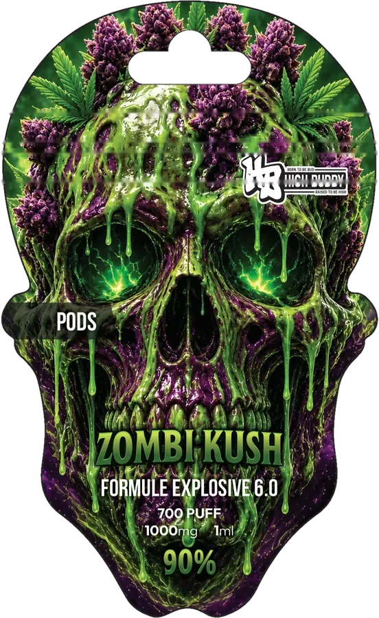 Skull Vape Zombi Kush, recharge pod 1 ml